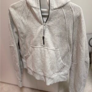 lululemon athletica Heather Gray Quarter-Zip Hoodie